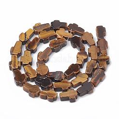Natural Tiger Eye Bead Strands&nbsp;G-R185-8x12mm-14