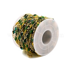 Handmade Brass Flat Round Link Chains&nbsp;CHC-M022-03G