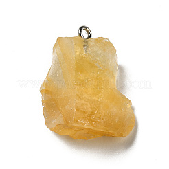 Raw Rough Natural Citrine Pendants&nbsp;G-A028-01G
