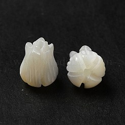 天然トロチッドシェル/トロカスシェルビーズ  花  貝殻色  7x6mm  穴：1mm&nbsp;BSHE-E026-03