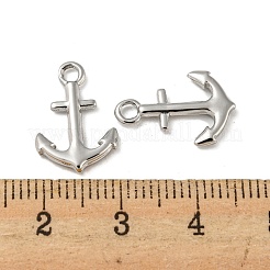 変色しない304ステンレススチールペンダント  チャームアンカー  ステンレス鋼色  16x11x1.8mm  穴：2mm&nbsp;LS-STAS-L022-230P