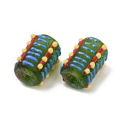 Handmade Lampwork Enamel Beads&nbsp;LAMP-B051-03G
