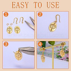 20Pcs Brass Earring Hooks&nbsp;ZIRC-SZ0005-18