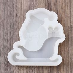 DIYキャンドルシリコンモールド  キャンドル作り用  サンタクロース  ホワイト  105x104x30mm&nbsp;SIMO-P014-06C