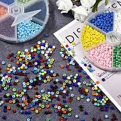 180g 12 Colors Glass Seed Beads&nbsp;SEED-SZ0001-010