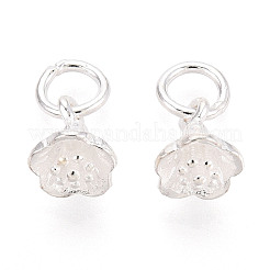 925 Sterling Silver Flower Charms&nbsp;STER-T009-11S