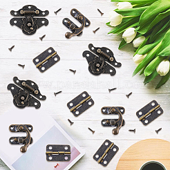 12Pcs Iron Wooden Box Lock Catch Clasps&nbsp;IFIN-CL0001-04