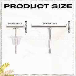 2 Pair Alloy Stick Stud Earrings for Women&nbsp;EJEW-LP0013-03P