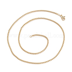 Brass Box Chain Necklaces&nbsp;NJEW-I247-04G