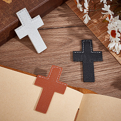 3Pcs 3 Colors Leather Bookmarks&nbsp;AJEW-CP0003-83