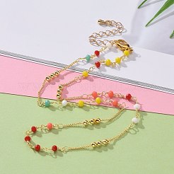 Faceted Glass Beaded Necklaces&nbsp;NJEW-JN03278