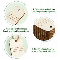 DIY Unfinished Wood Pencil Shape Pendant Decoration&nbsp;AJEW-WH0314-223