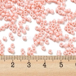 焼付塗装ガラスシードビーズ  シリンダー  ピンク  2.5x2mm  穴：1.4mm  約45359個/ポンド&nbsp;SEED-S042-05A-32