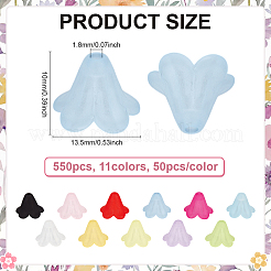 600Pcs 12 Colors Frosted Opaque Acrylic Beads&nbsp;OACR-ME0001-20