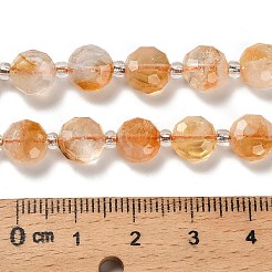 Heated Natural Citrine Beads Strands&nbsp;G-B153-A09