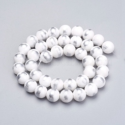 Natural Mashan Jade Beads Strands&nbsp;G-G833-8mm-23