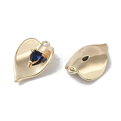 Brass Cubic Zirconia Pendants&nbsp;KK-H482-12G-02