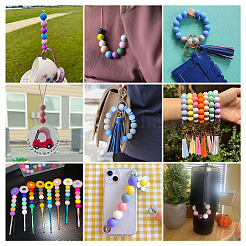 50Pcs Food Grade Eco-Friendly Silicone Beads&nbsp;SIL-TADJ0001-03B