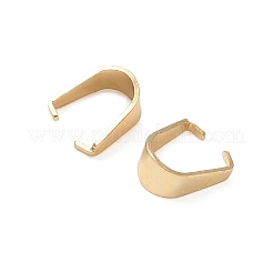201ステンレススチールスナップオンベイル  18KGP本金メッキ  8x7.5x4mm&nbsp;STAS-H436-10