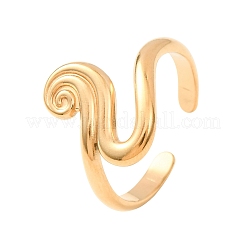 Irregular 304 Stainless Steel Cuff Open Rings for Women&nbsp;SA-CBA6EDB-08G