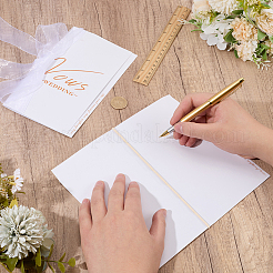 2Pcs Paper Wedding Vows Cards&nbsp;AJEW-CP0011-25B