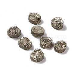 Electroplate Natural Druzy Agate Cabochons&nbsp;G-A205-12