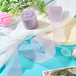 2Rolls Polyester Hot-fix Rhinestone Raw Edges Ribbon&nbsp;OCOR-TA0003-95C