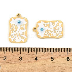 304 Stainless Steel Enamel Pendants&nbsp;STAS-H251-03A-03