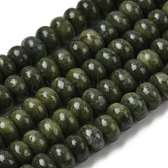 天然台湾ヒスイのビーズ連売り  ロンデル  8.5x5.5mm  穴：1mm  約73個/連  15.35''（39センチメートル）&nbsp;G-A280-A14-02