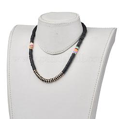 Handmade Polymer Clay Heishi Beads Beaded Necklaces&nbsp;NJEW-JN02901-05