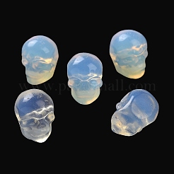 オパールビーズ  ハロウィンの頭蓋骨  11~11.5x8.5~9x11~11.5mm  穴：0.9~1mm&nbsp;G-C038-01L
