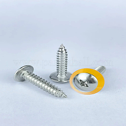 アルミ合金ビーズ6個  ゴールドカラー  9.5x3.5mm  穴：3mm&nbsp;FIND-LP0009-68