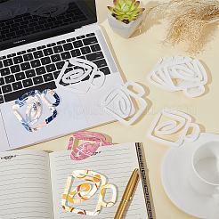10Pcs Sublimation Blank Thermal Acrylic Paper Clips&nbsp;AJEW-CP0006-83A