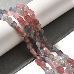 Natural Quartz & Tanzanite Stone Beads Strands&nbsp;G-L610-B23-02