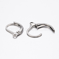 Tarnish Resistant 304 Stainless Steel Leverback Earring Findings&nbsp;STAS-H434-51P