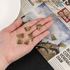 チベット風合金チャーム  アンティーク黄金  鉛フリー＆ニッケルフリー＆カドミウムフリー  長さ16.5mm  12 mm幅  厚さ2mm  穴：3mm&nbsp;X-GLF0208Y-NF