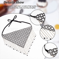 Iron Headwear Masquerade Masks&nbsp;AJEW-WH0312-36