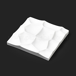 ハニカム樹脂リングオーガナイザートレイ  指輪収納用ジュエリースタンド  ホワイト  14x14x1.85cm&nbsp;ODIS-A012-04