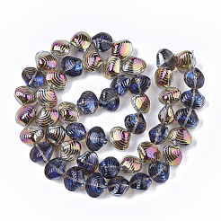 Electroplate Glass Beads Strands&nbsp;EGLA-S189-002B-03