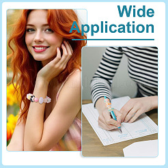 模造パールビーズ付き7色ポリマー粘土7個  花  ミックスカラー  20.5x15mm  穴：2.5mm  1pc /カラー&nbsp;CLAY-TA0001-78