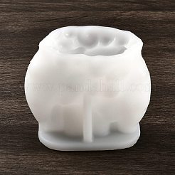 DIYシリコンモールド  UVレジン用  エポキシ樹脂工芸品作り  ムーン  ホワイト  85x50x75mm&nbsp;SIMO-Z009-03
