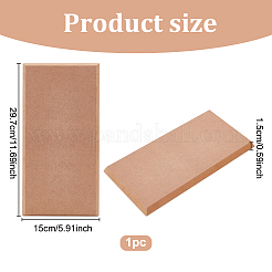 中密度繊維板 (MDF) シート  フォトフレームアクセサリー用  長方形  淡い茶色  29.7x15x1.5cm&nbsp;DIY-WH0304-798C