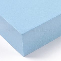 エヴァの泡の写真撮影の小道具  3 d の幾何学的な撮影の背景  ジュエリーディスプレイベース  正方形  ライトスカイブルー  100x100x40mm&nbsp;LS-DJEW-D008-02A