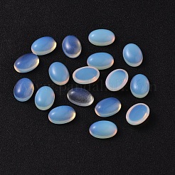 楕円形オパールカボション  アリスブルー  18x13x6mm&nbsp;G-P131-18x13-06
