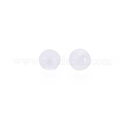 模造ゼリーアクリルビーズ  ラウンド  ホワイト  4x3mm  穴：1.6mm  約15000個/500g&nbsp;MACR-S371-11-E05