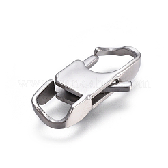 変色しにくい304ステンレススチール製のロブスタークロウ留め金  ステンレス鋼色  26x13x4mm  穴：7mm&nbsp;STAS-I117-02B-P