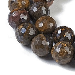 天然ボルダーオパールビーズ連売り  多面カット  ラウンド  10mm  穴：1mm  約41個/連  15.94''（40.5センチメートル）&nbsp;G-K364-C01-03