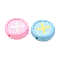 Two Tone Baking Paint Acrylic Beads&nbsp;AC-CBA46F7-02