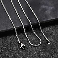 Tarnish Resistant 304 Stainless Steel Snake Chain Necklaces&nbsp;NJEW-M151-11P
