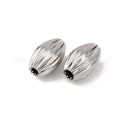 Textured 304 Stainless Steel Beads&nbsp;STAS-I358-11P-05